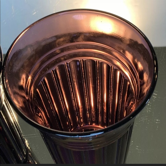 SOLD. Hazel Atlas New Century 5” Set 2 Purple #EL9 - Picture 5 of 6